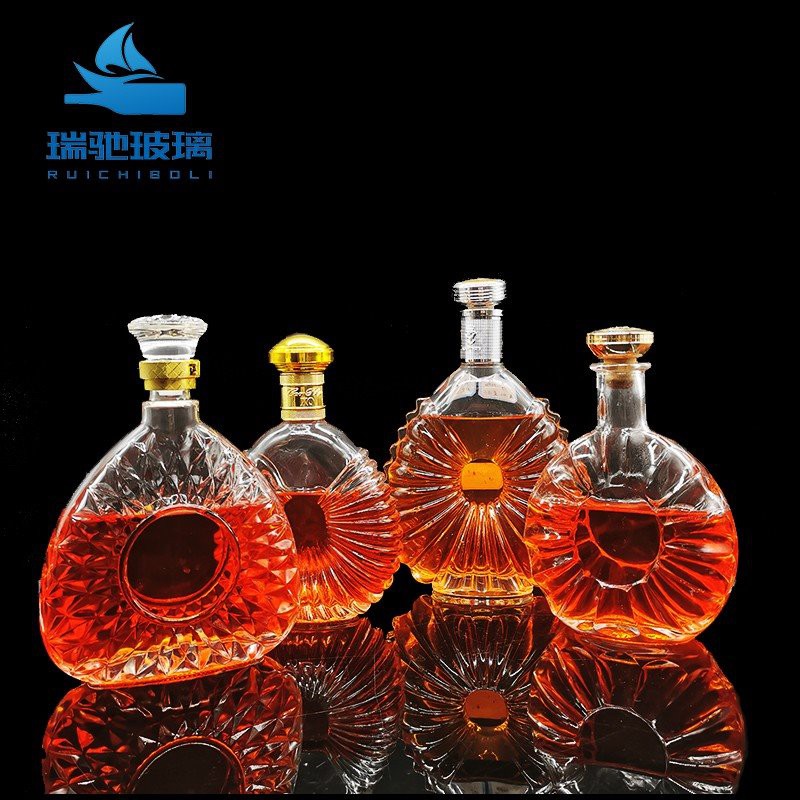 clear wine bottles with corks