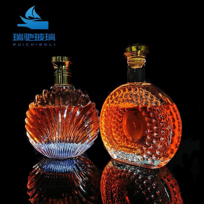 clear wine bottles with corks