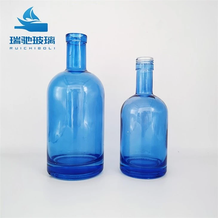 750ml Cobalt Blue Wine Bottles