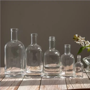750ml ক্লিয়ার গ্লাস ওয়াইন বোতল বাল্ক