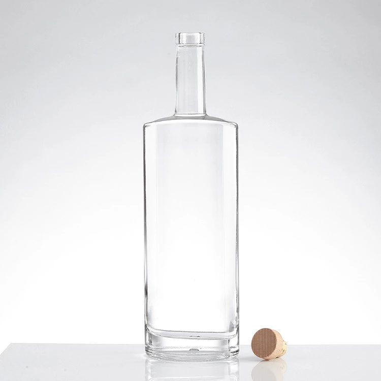 500ml Flat Mouth Wine Glass Bottle